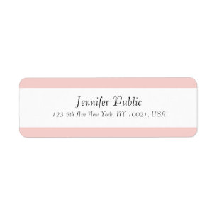 Elegant Script Modern Simple Template Blush Pink