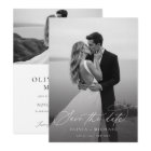 Elegant Script Modern Wedding Photo
