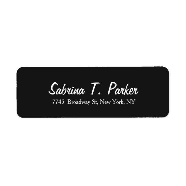 Élégant Script moderne gris foncé élégant tendance (Devant)