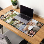 Elegant Script Mom Photo Grid Layout Personalized Desk Mat<br><div class="desc">Celebrate the wonderful moms in your life this Mother's Day with our elegant Mom script custom multiple photo collage desk mat. Give her the gift of cherished memories and a stylish addition to her workspace. Our desk mat is not only practical but also customizable, featuring a beautiful Mom script design...</div>