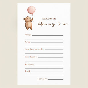 Elegant Script Mommy To Be Trivia Brown Minimalist Flyer