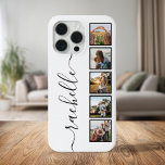 Elegant Script Monogram Personalized Photo Collage iPhone 15 Pro Max Case<br><div class="desc">Elegant Script Monogram Personalized Photo Collage iPhone Case</div>