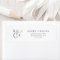 Elegant Script Monogram Return Address Label
