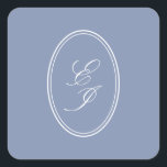 Elegant Script Monogram Self Adhesive Wedding Square Sticker<br><div class="desc">Make a lasting impression with our personalized wedding seal square sticker—an elegant finishing touch that adds a personal, bespoke flair to your wedding stationery. Designed for couples who appreciate the finer details, these seals are perfect for sealing invitations, save-the-dates, and thank-you cards. Whether you’re planning a rustic outdoor wedding, a...</div>