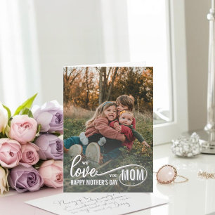 Elegant Script Mother’s Day Photo Card