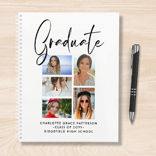 Elegant Script Multi Photo Graduation Graduate Planner