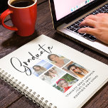 Elegant Script Multi Photo Graduation Graduate Planner<br><div class="desc">Elegant Script Multi Photo Graduation Graduate Planners features five of your favourite photos of your college or high school graduate with the swirly modern black calligraphy script overlay "Graduate". Simple,  stylish and classy. Created by ©Evco Studio www.zazzle.com/store/evcostudio</div>