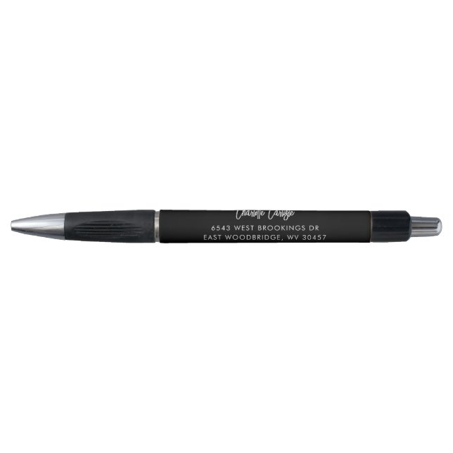 Elegant Script Name Custom Return Address Pen (Front)