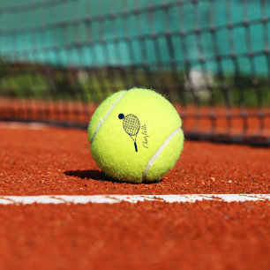Elegant Script Name Monogram Personalized Tennis Balls