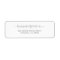 Elegant Script Name Newlywed Return Address Label