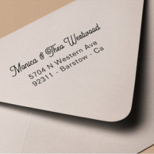 Elegant Script Names Address