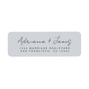 Élégant Script Pastel Mariage bleu