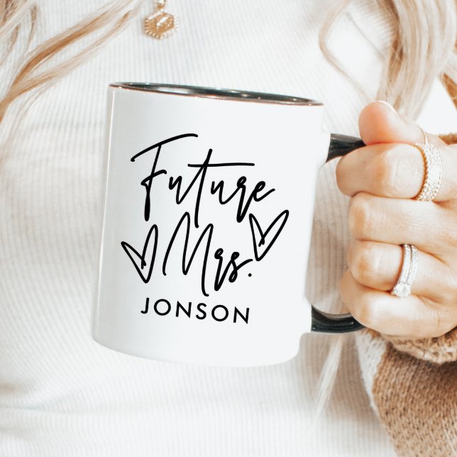 Elegant Script Personalized Future Mrs. Mug (Creator Uploaded)