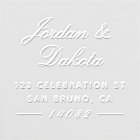 Élégant Script Personnalisé Noms Mariage Adresse d