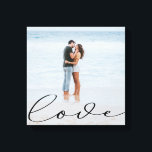 Elegant Script | Photo Canvas Print<br><div class="desc">Customize stretched canvas with your own photo and custom elegant handwritten script "love". Choose between two colors of the script so it best suits your photos.</div>