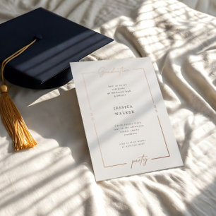 Elegant Script Photo Foil Graduation Party