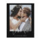 Elegant Script Photo Wedding Thank You Card