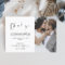 Elegant Script Photo Wedding Thank You Card
