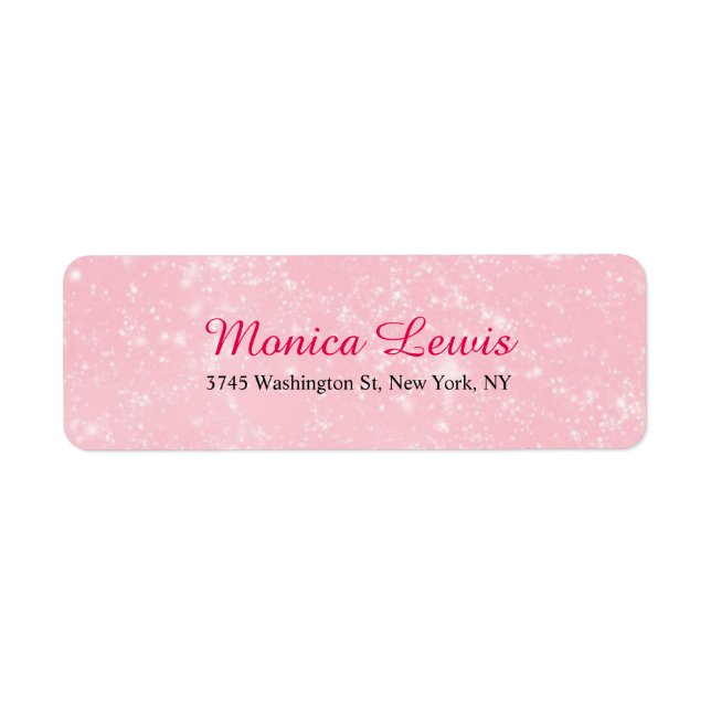 Élégant Script Pink Minimaliste Feminine (Devant)