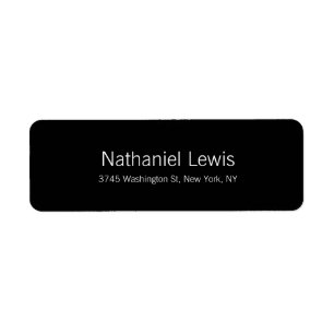 Elegant Script Plain Black Customize Text