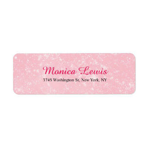 Elegant Script Plain Pink Minimalist Feminine