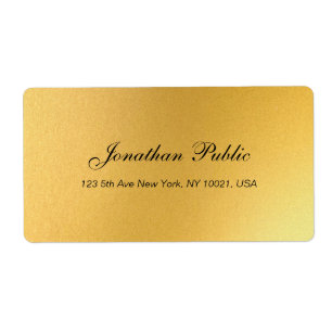 Élégant Script Professional Gold Modèle Livraison