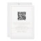  Elegant Script QR Code Wedding Invitation