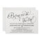 Elegant Script Rehearsal Dinner Invitation White