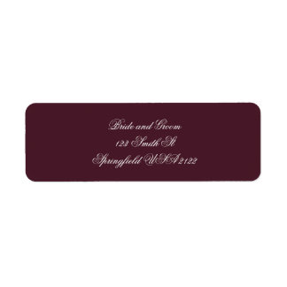 Elegant Script Return Address Labels