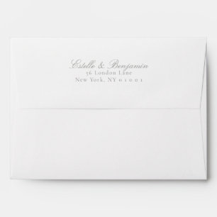 Elegant Script Return Address Wedding Envelope