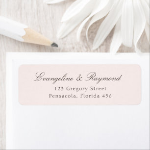 Elegant Script Rococo Wedding Address