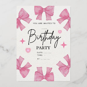 Elegant Script & Rose Gold Photo Birthday Card