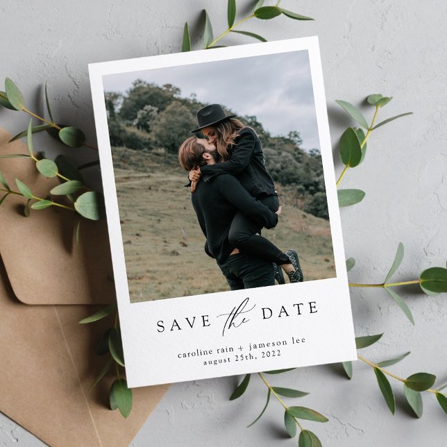 Elegant Script Save The Date Card (Creator Uploaded)