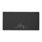 Élégant script signature Monogramme rose