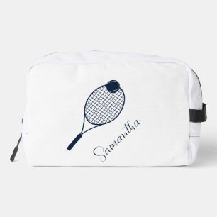 Elegant Script Tennis Players Name Personalized Dopp Kit