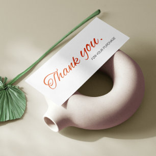 Elegant Script Thank You For Order Small Branding
