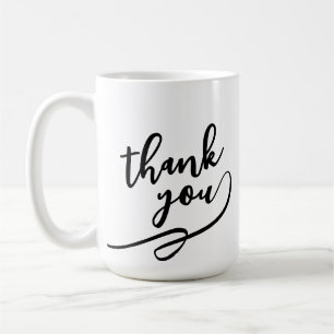 Elegant Script Thank You Gift Mug