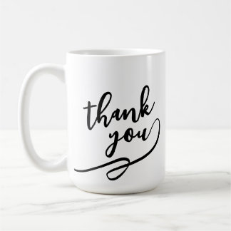Elegant Script Thank You Gift Mug