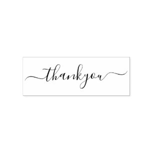 Elegant Script Thank You Self-inking Stamp