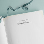 Elegant Script This Book Belongs To Self-inking Stamp<br><div class="desc">Elegant Script From This Book Belongs To Self Inking Rubber Stamp that is easy to personalize. Great stamp for your books. Personalize it by replacing the placeholder text with your name. For more options such as to change the font and it's size click the "Customize it" button. *Please note that...</div>