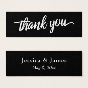 Elegant Script Typography Thank You Wedding Favour