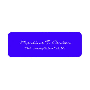 Elegant Script Ultramarine Blue Unique Feminine