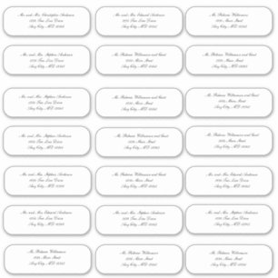 Elegant Script Wedding Envelope Address Stickers