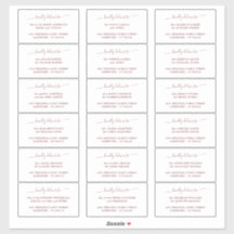 Elegant Script Wedding Guest Address Label