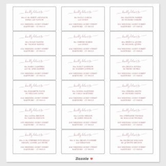 Elegant Script Wedding Guest Address Label