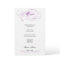 Elegant Script  Wedding Menu - Purple
