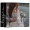 Elegant script wedding photo album binder