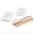 Elegant Script Wedding Program Hand Fan