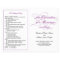 Elegant Script Wedding Program - Purple