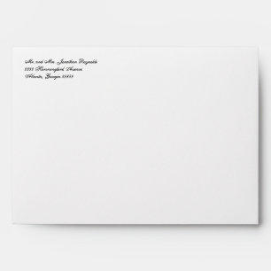 Elegant Script Wedding Return Address Envelope